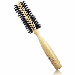 Kent LBR1 Finest Hair Brushes for Women Blow Dry Brush Made of Beechwood -Spiral Radial Boar Bristle Hairbrush for Short or