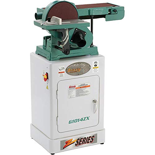 Grizzly Industrial G1014ZX - 6" x 48" Belt/9" Disc Combo Sander with Cabinet Stand