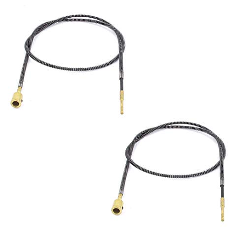 LDEXIN 2pcs 99cm / 3.2ft Metal Flexible Inner Shaft Cable for Bench Grinder Drill Press Flexible Shaft Rotary Motor