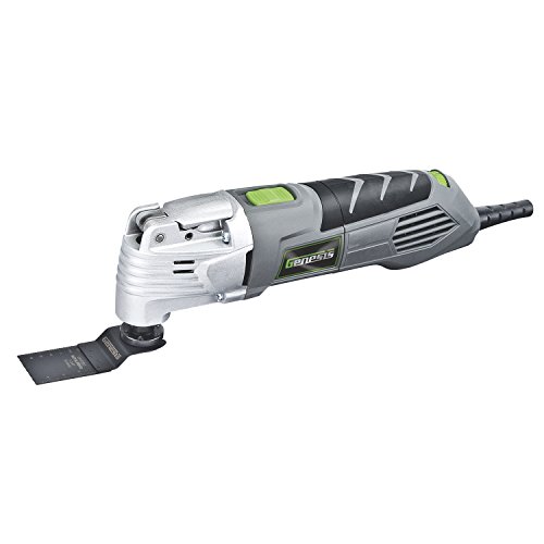 Genesis GMT25T 2.5 Amp Variable Speed Multi-Purpose Oscillating Tool with 17 Piece Accessory Set and Storage Box