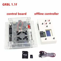 RATTM Motor 3 Axis 1.1f Laser Control Board USB GRBL Control Board with GRBL Offline Controller Remote Hand Control for CNC Router