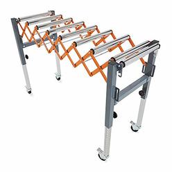 Bora Portamate Adjustable Conveyor Roller Stand Infeed/Outfeed Support Expandable Gravity Conveyor 15 in. -50 in. in Length&#44;  23