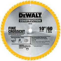 DEWALT 10-Inch Miter / Table Saw Blade, Fine Finish, 60-Tooth, 2-Pack (DW3106P5D60I)