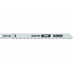 DEWALT DW3710H 4-Inch 10 TPI Fine Smooth HCS U-Shank Woodcutting Jig Saw Blade (5-Pack)