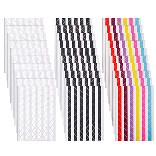 Senkary 30 Sheet (3060 Pieces) Photo Corner Stickers Self Adhesive for  Scrapbooking Photo Album (Black, Clear and
