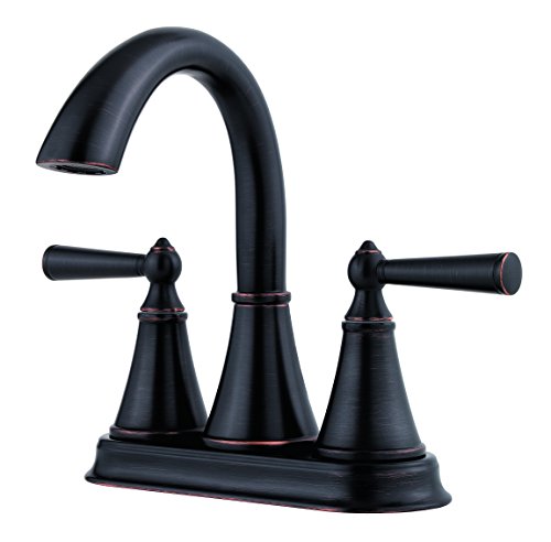 Pfister LG48-GL0Y Saxton 2-Handle 4" Centerset Bathroom Faucet in Tuscan Bronze, 1.2gpm