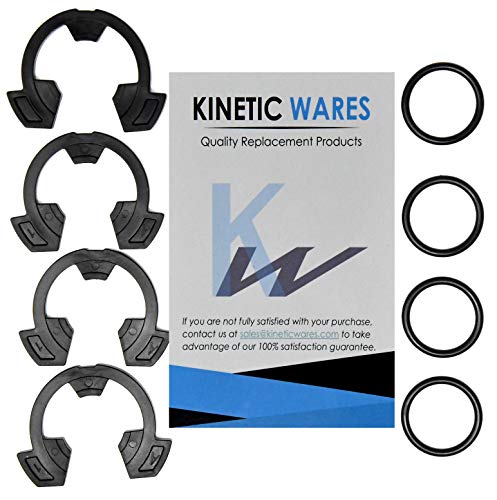 Kinetic Wares 1" Water Softener Clips and Orings 7337589 and 7170262 (4 of each)