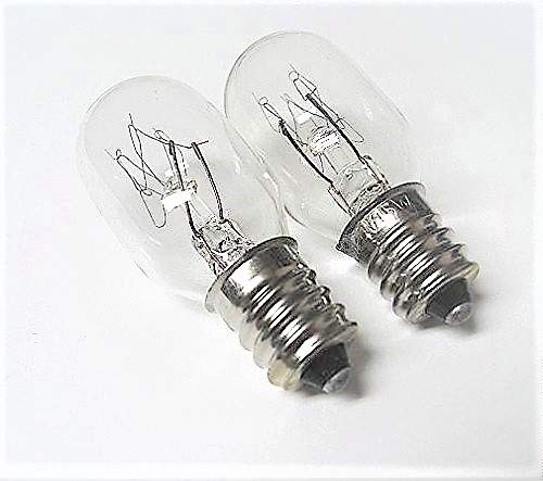 Desk Dave's Featherweight Factory ID: 9SCW. 2 New Generic Screw-in Clear Sewing Machine Light Bulbs, 120V, 15W, Compatible w/Dressmaker, Elna, Europro Models,