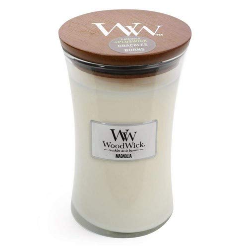 WoodWick Everyday Large Hourglass Candle, Magnolia, 609.5g