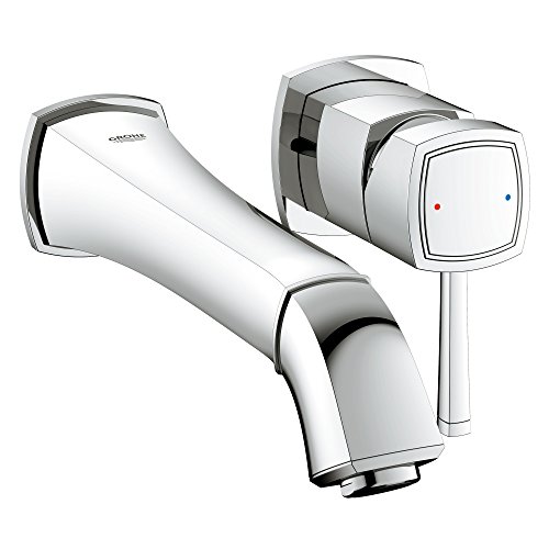 Grohe Grandera Single-Handle  2-Hole Wall Mount Vessel Bathroom Faucet - 1.2 GPM, StarLight Chrome Finish