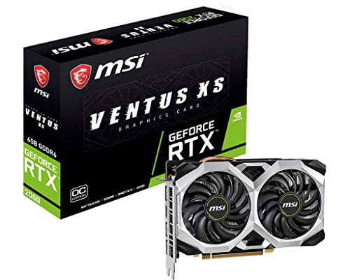 MSI (Micro Star) MSI Gaming GeForce RTX 2060 6GB GDRR6 192-bit HDMI/DP Ray Tracing Turing Architecture VR Ready Graphics Card (RTX 2060 VENTUS