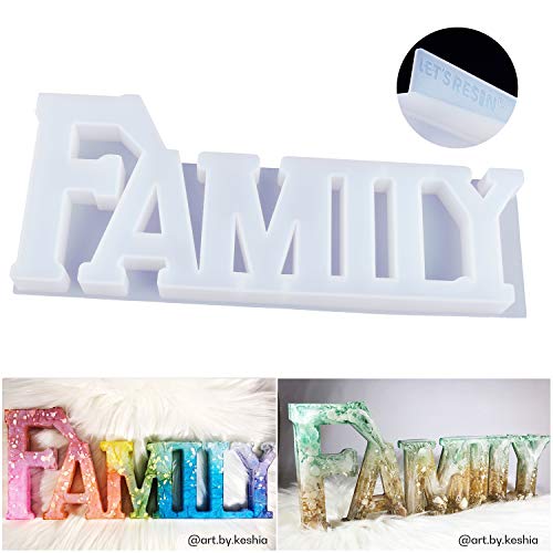 LET'S RESIN Family Mold, Silicone Resin Molds, Good Ideas to Creating A  Unique Resin Project as Ideal Gift