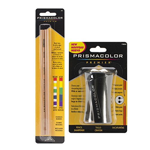 GOWA Prismacolor Premium Pencil Sharpener and Colorless Blenders, Bundle of  2 Colored Pencil Accessories