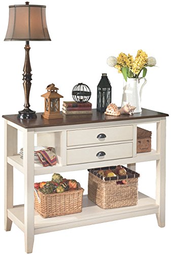 Signature Design by Ashley Ashley Furniture Signature Design - Whitesburg Dining Room Server - 2 Drawers and 2 Cubbies - Vintage Casual - Brown/Cottage