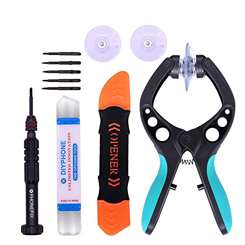 DIYPHONE 4 in 1 Cellphone Repair Tool Precision Screwdriver Set LCD Screen Replacement Tool Kit Suction Cup Opening Tools Kit