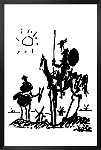 buyartforless Don Quixote Framed Poster by Pablo Picasso 26 x 38in