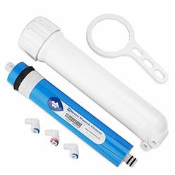 Alberts Filter 150 GPD RO Membrane, Reverse Osmosis Membrane with Membrane Housing, Wrench, 1/4" Quick-Connect Fittings,