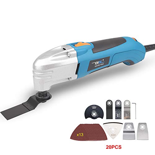 NEWONE 1.8A variable speed oscillating tool multi tool with 20 accessories oscillating tool blades and sand paper (kit 1: