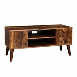 VASAGLE Retro TV Stand, TV Console, Mid-Century Modern Entertainment Center for Flat Screen TV Cable Box, Gaming Consoles, in