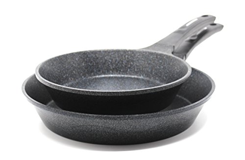 Concord Cookware CONCORD 2 PC Marble Coated Nonstick Cast Aluminum Fry Pan Set. (8"/11")