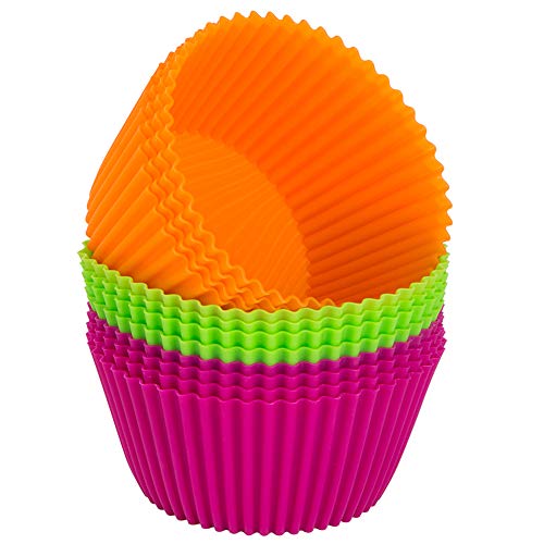 Webake Silicone Baking Cups 4.3 Inch Jumbo Reusable Cupcake