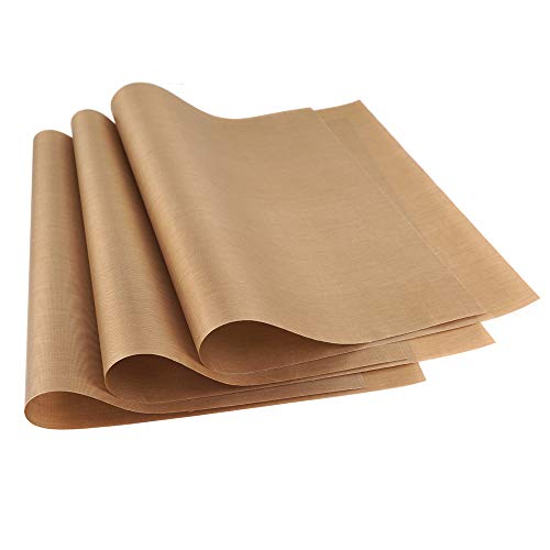 FoRapid PTFE Teflon Sheet,Non-Stick Oven Liners,Barbecue Grill Mat Macaron Baking Sheet Reusable Washable Heat Resistant