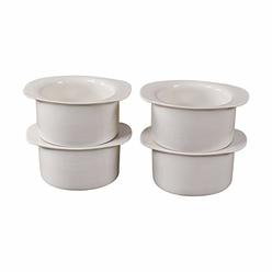 Ciroa set of 4 7oz oven safe ramekins by ciroa | white porcelain bowls for baking, souffles, dips and condiments