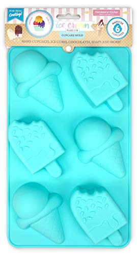 Handstand Kitchen Ice Cream Parlor Silicone Cone and Pop Shaped Cupcake Mold