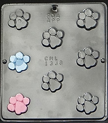 Baby Shower Paw Print Chocolate Candy Mold Baby Shower Blue's Clues Theme 1338