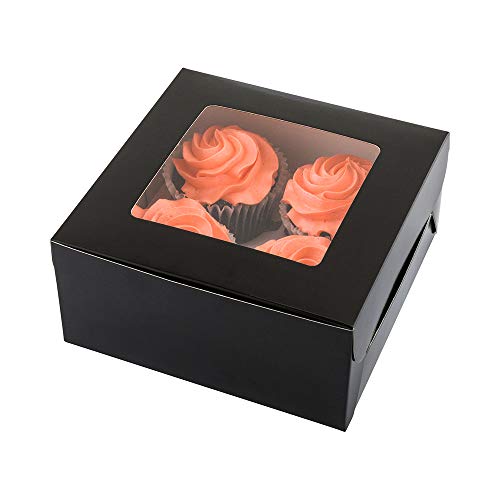 Restaurantware RWA0613 Cupcake Box, Black