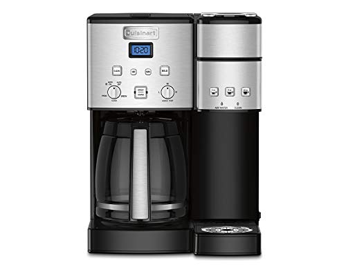 Cuisinart SS-15 Maker Coffee Center 12-Cup Coffeemaker and Single-Serve Brewer, Silver (Renewed)
