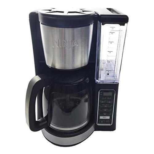 Ninja CE200 12 Cup Programmable Coffee Maker with 60 Ounce Reservoir and Thermal Flavor Extraction, Black (Renewed)