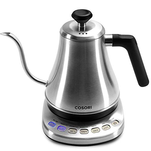 COSORI Electric Gooseneck Kettle with 5 Variable Presets, Pour Over Coffee Kettle & Tea Kettle, 100% Stainless Steel Inner