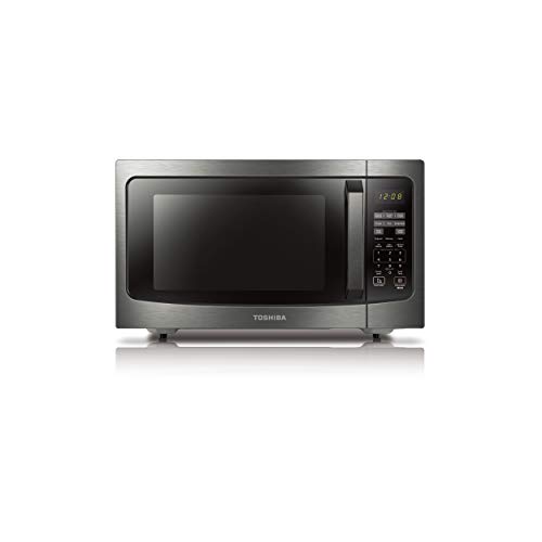 Toshiba ML-EM45P(BS) Countertop Microwave oven with Smart Sensor, Sound on/off Function and Position Memory Turntable, 1.6
