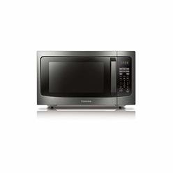 Toshiba Ml-Em45P(Bs) Countertop Microwave Oven With Smart Sensor, Sound On/Off Function And Position Memory Turntable, 1.6 Cu.Ft