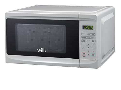 Willz WLCMD207WE-07 Countertop Microwave Oven, 0.7 Cu.Ft/700W Microwave Oven, 6 Cooking Programs LED Lighting Push Button, 1