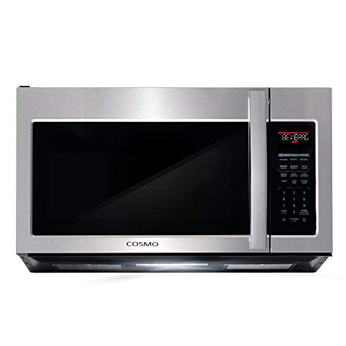 Cosmo COS-3019ORM2SS Over the Range Microwave Oven with Vent Fan, Smart Sensor, Touch Presets, 1000W & 1.9 cu. ft. Capacity,