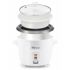 Maxi-Matic Electric Non-Stick Rice Cooker & Steamer w/Automatic Keep Warm Makes Soups, Stews, Grains, Cereals, 6 Cooked (3