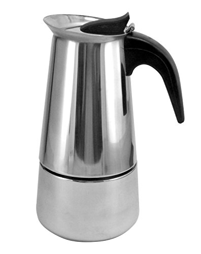 Homestyle 6 Cup Brew-fresh Stainless Steel Italian Style Expresso Coffee Maker for Use on Gas Electric and Ceramic Cooktops(an Expresso