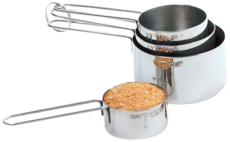 Norpro, Silver 3055 4-Piece Stainless Steel Measuring Cup Set