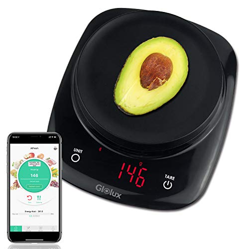 Glolux Smart Food Scale Kitchen Scale Nutrition Scale with Nutritional  Calculator Calorie Counting and Diary Nourish Tracker Pull
