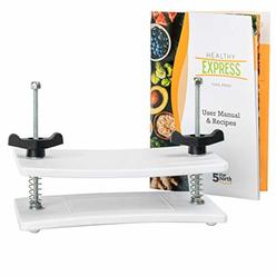 Healthy Express Tofu Press for EXTRA FIRM tofu - by Healthy Express - Premium curved plates for superior pressing results on Extra Firm tofu.