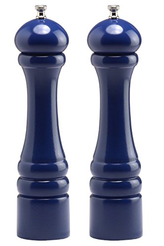 Chef Specialties 10" Imperial Pepper Mill and Salt Mill Set, Cobalt Blue