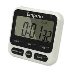 Empino digital kitchen timer - empino upgraded 24-hours cooking timer clock countdown multifunction with big digits, loud alarm, mag