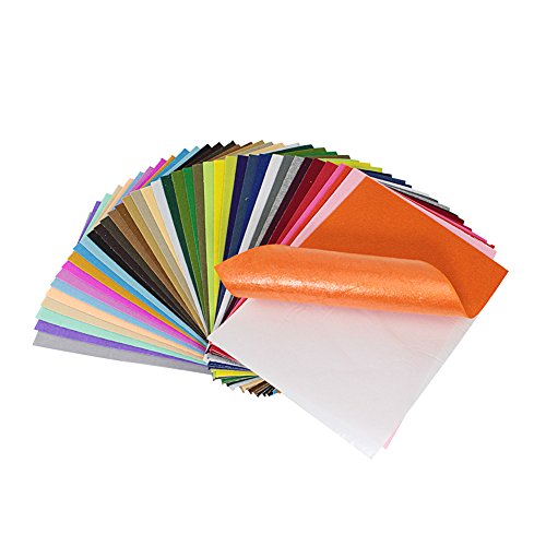 Life Glow Sticky Stiff Adhesive Backed Felt Sheets Assorted Colors 8x12  inch for Crafts A4 Size, 1mm Thick 40Pcs