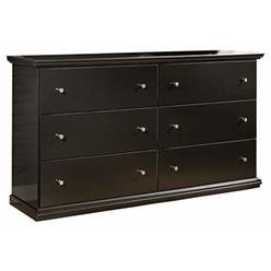 Sierra Sleep by Ashley Ashley Furniture Signature Design - Maribel Dresser - Classic Style - 6 Drawer - Black