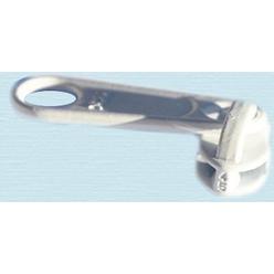 YKK Zipper Pull Replacements ~ YKK Handbag Slider #4.5 Coil Long Pull N/L Slider ~ White (12 Sliders/Pack)