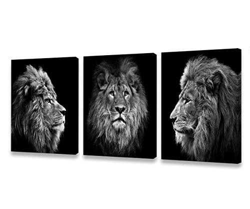 Black Wild Lion in a Suit Canvas Art Posters And Prints Abstract Lion Smoking a Cigar Canvas Paintings On the Wall Art Pictures - Price history & Review | AliExpress Seller