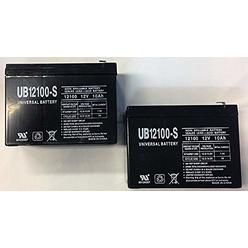 Universal Power Group 12V 10AH Replaces HE12V127 HGL1012 LCRB1210P NEUTON CE5 POWPS12100 UPS Battery - 2 Pack