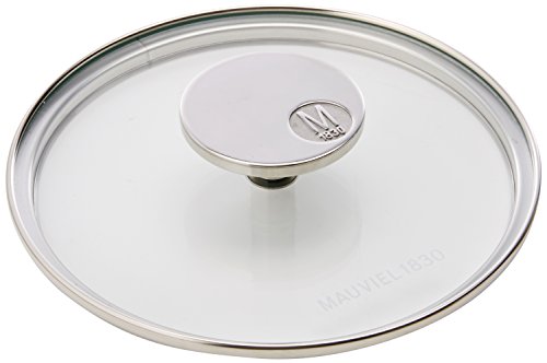 Mauviel Made In France M'360 6.3-Inch Glass Lid with Cast Stainless Steel
